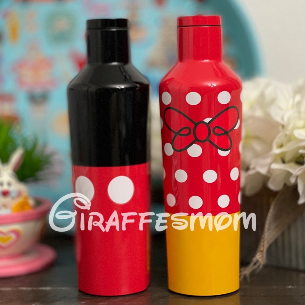 Disneyland Mickey & Minnie Corkcicle Canteens
